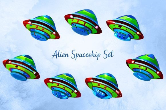 Alien Spaceship Set: Integrating Futuristic Visual Assets Into Your Creative Workflow