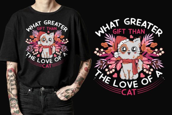 Love of a Cat T-Shirt Design SVG